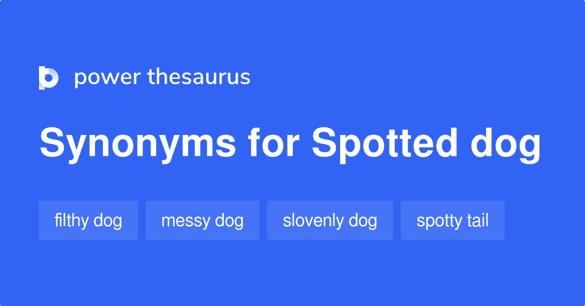 Spotted Dog synonyms 7 Words and Phrases for Spotted Dog