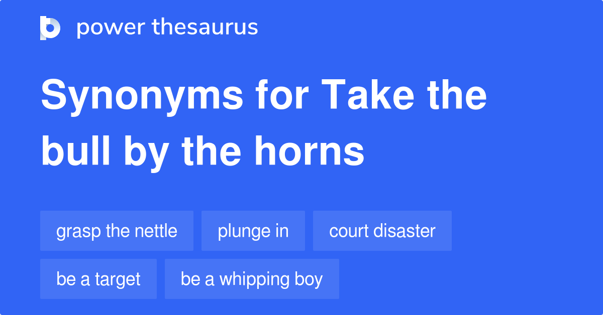 Take The Bull By The Horns synonyms 225 Words and Phrases for Take
