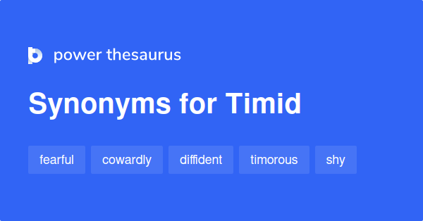 1 Synonyms for Timid related to Terror