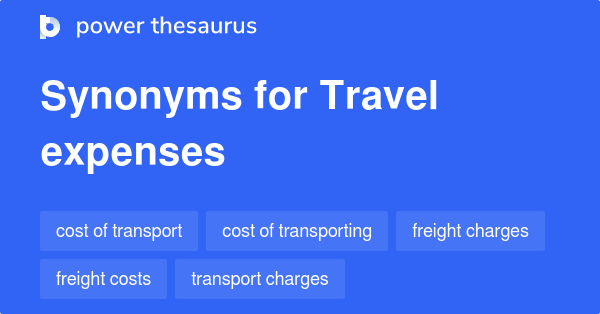 travel expense synonym