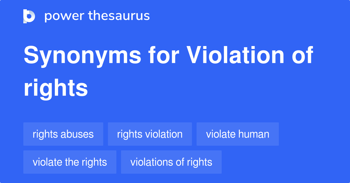 Human Rights Violations Synonyms