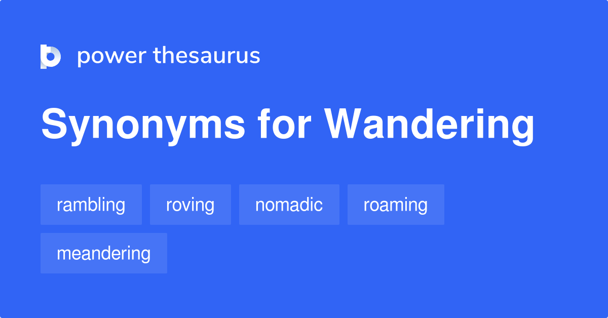 synonyms wandering journey