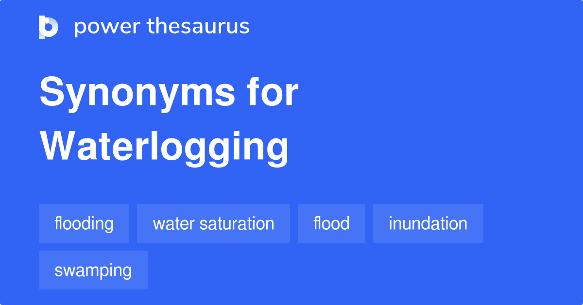 Waterlogging synonyms 114 Words and Phrases for Waterlogging