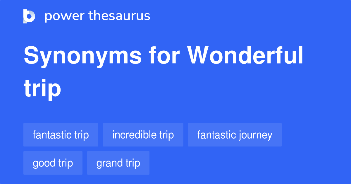 amazing trip synonyms