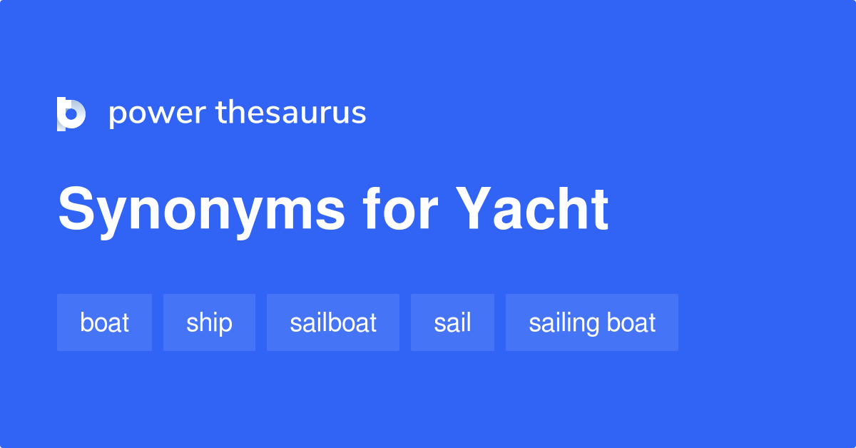 yacht meaning and synonyms